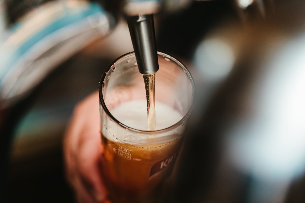 Frisch gezapfte Fassbiere